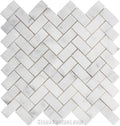 Cappuchino Marble Polished Herringbone Mosaic