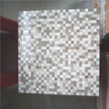 Wood Athens Gray and White Tight Joint Square Mosaic Tiles